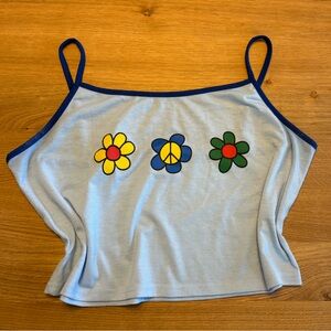 SHEIN Curve Light Blue Top